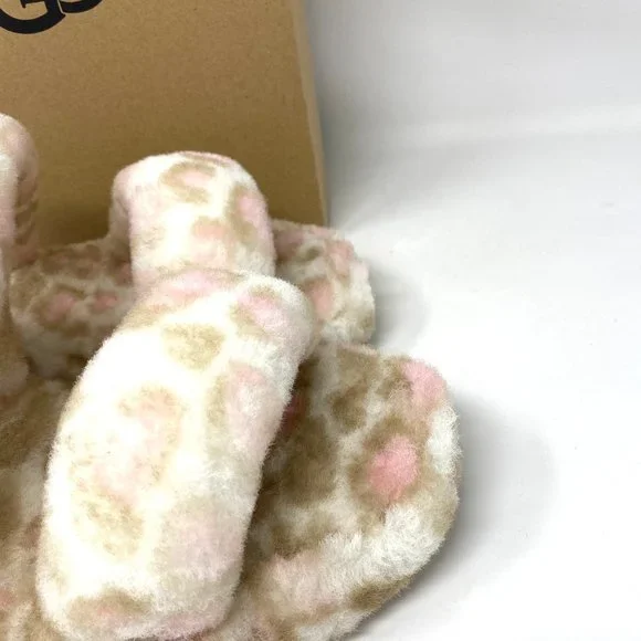 💖MEGA SALE💖UGG YEAH Panther Print Slipper Platform Multicolor Women 1120920WHT - Picture 8 of 9
